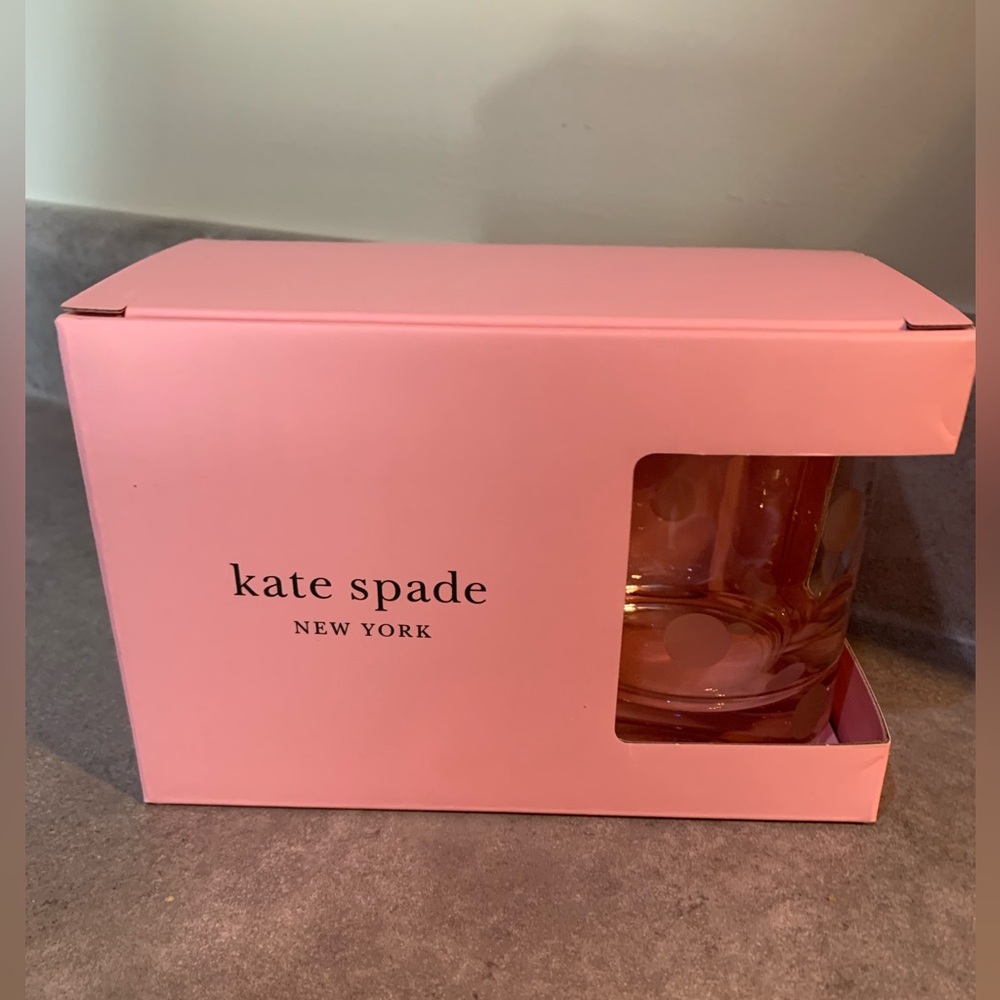 NWT Kate Spade Pearl Place Whiskey Glasses